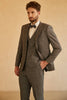 Charger l&#39;image dans la galerie, Grey Peak Revers Mariage Homme Costume