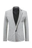 Revers cranté gris Blazer pour homme