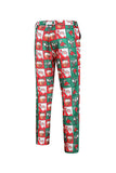 Rouge et vert 3 pièces Costume de fête de Noël pour hommes
