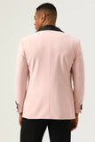 Pink Shaw Lapel 3 pièces Costumes de bal pour hommes