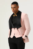 Pink Shaw Lapel 3 pièces Costumes de bal pour hommes