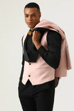 Pink Shaw Lapel 3 pièces Costumes de bal pour hommes