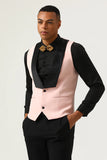 Pink Shaw Lapel 3 pièces Costumes de bal pour hommes