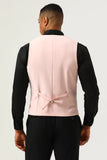 Pink Shaw Lapel 3 pièces Costumes de bal pour hommes