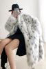 Charger l&#39;image dans la galerie, Manteau de shearling blanc surdimensionné en fausse fourrure