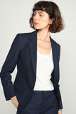 Blazer de fête des femmes grises à poitrine unique