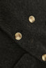 Charger l&#39;image dans la galerie, Noir Pointe Revers Double Boutonnage Slim Fit Long Femmes Manteau