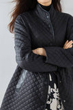 Veste matelassée légère bouton noir