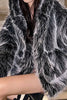 Charger l&#39;image dans la galerie, Noir Hooded Festival Manteau en shearling en fausse fourrure