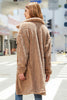Charger l&#39;image dans la galerie, Manteau midi boutonné en molleton camel