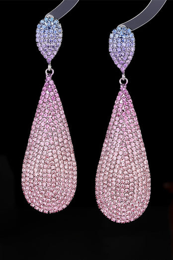 Accessoires incrustés de diamants scintillants Boucles d’oreilles de luxe