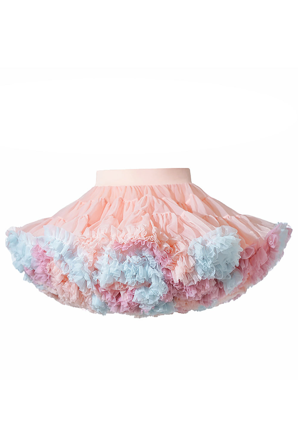 Champagne Ruffled Girl Tutu Jupe