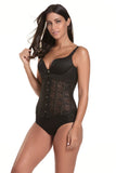 Boucle en dentelle noire Contrôle de la taille Shapewear