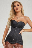 Corset noir Push Up Taille Ventre Contrôle Shapewear