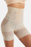 Corset taille haute abricot Butt-lifting Dentelle Shapewear respirant