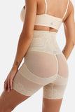 Corset taille haute abricot Butt-lifting Dentelle Shapewear respirant