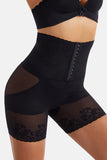 Corset taille haute abricot Butt-lifting Dentelle Shapewear respirant