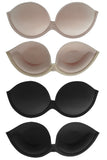 Abricot Femmes Bretelles Invisible Sans Couture Push Up Soutien-gorge