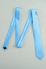 Charger l&#39;image dans la galerie, Cravate formelle bleue solide pour hommes