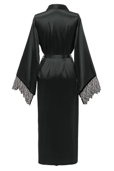 Robe de mariée noire avec dentelle