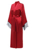 Charger l&#39;image dans la galerie, Robe de mariée rouge foncé avec dentelle