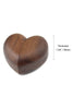 Charger l&#39;image dans la galerie, Boîte de bague de fiançailles en forme de cœur en bois