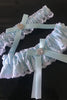 Charger l&#39;image dans la galerie, Ensemble de porte-jarretelles de mariée perlé de dentelle bleu clair