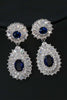 Charger l&#39;image dans la galerie, Royal Blue Crystal Collier Boucle d’oreille Ensemble de bijoux