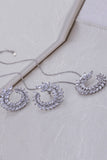 Boucles d’oreilles de mariée perlées