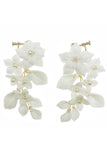 Boucles d’oreilles White Flower Drop