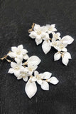 Boucles d’oreilles White Flower Drop