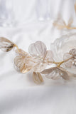 Bandeau Champagne Pearl Flowers