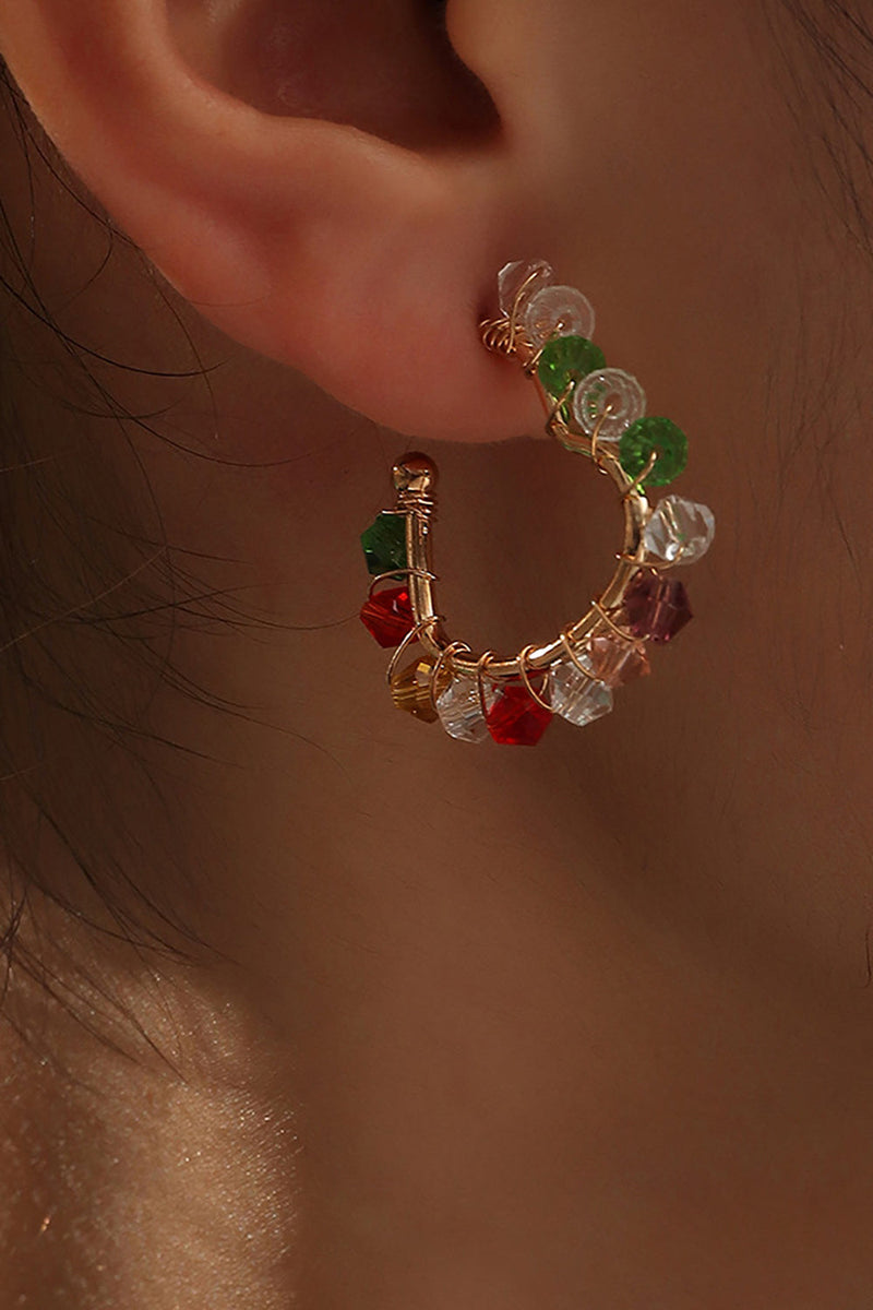 Charger l&#39;image dans la galerie, Boucles d’oreilles perlées colorées