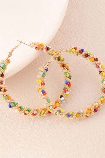 Boucles d’oreilles colorées de style Boho Loop