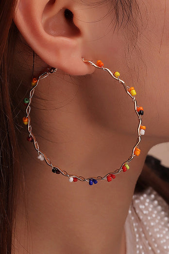 Boucles d’oreilles colorées de style Boho Loop