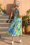 Robe d’été Boho Maxi Florale Jaune