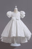 Charger l&#39;image dans la galerie, Robe blanche A Line pour filles avec nœud