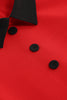 Charger l&#39;image dans la galerie, Robes de fille vintage à col bijou rouge