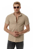 Chemise décontractée à manches courtes d’été pour hommes