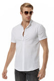 Chemise décontractée à manches courtes d’été pour hommes
