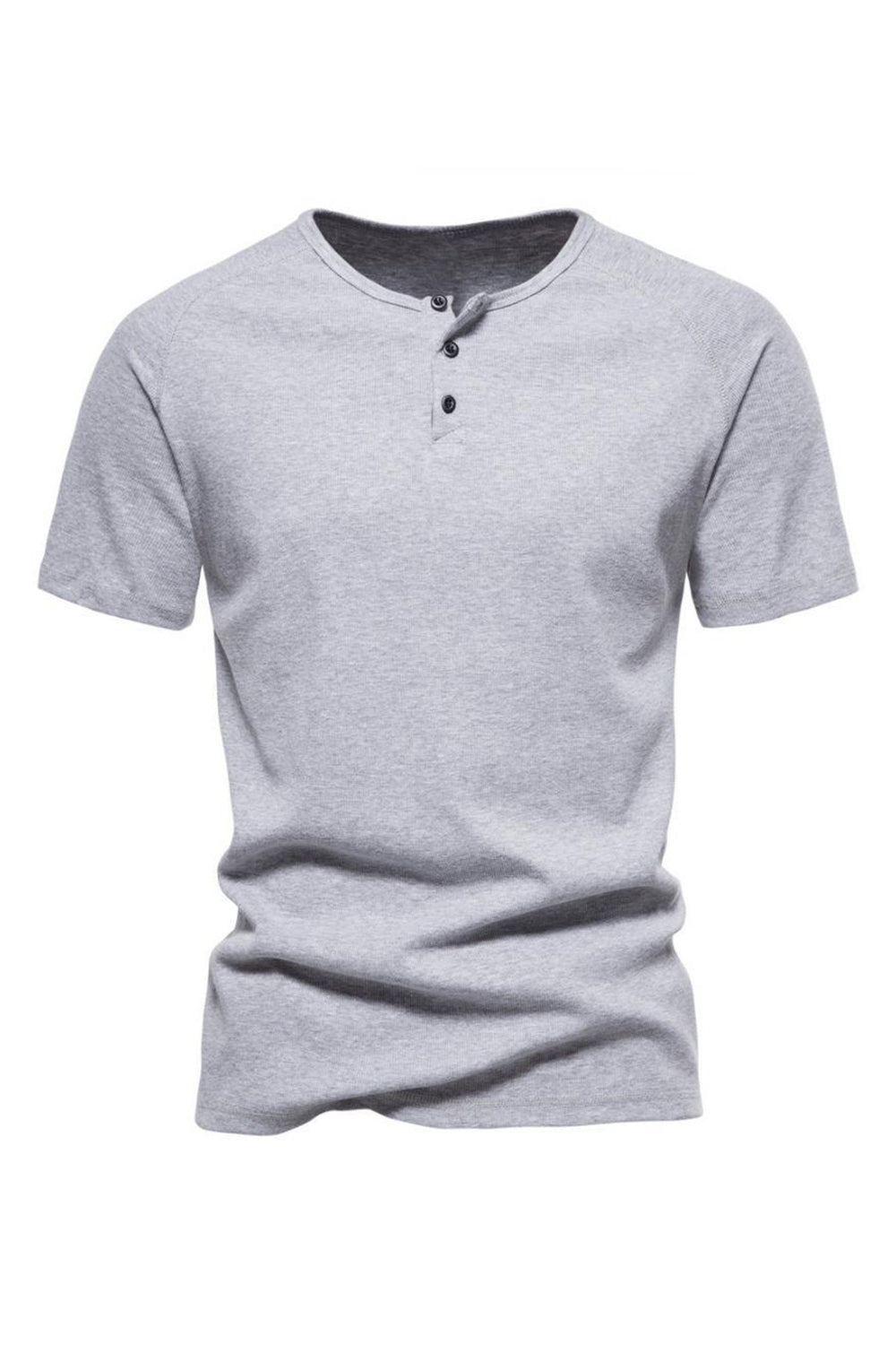 Boutons Été Manches Courtes T-shirt décontracté pour hommes