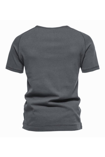 Boutons Été Manches Courtes T-shirt décontracté pour hommes