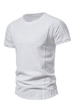 T-shirt d'été Slim Fit Noir pour homme