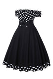 Robe à pois des années 50