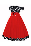 Robe à pois des années 50