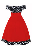 Robe à pois des années 50