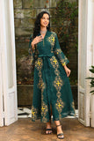 Élégante robe Abaya caftan brodée à manches longues