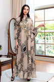 Élégante robe Abaya caftan brodée à manches longues