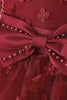 Charger l&#39;image dans la galerie, Robe de soirée fille en tulle rose avec appliques