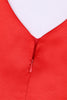 Charger l&#39;image dans la galerie, Une robe de fille rouge à col V avec manches casquettes